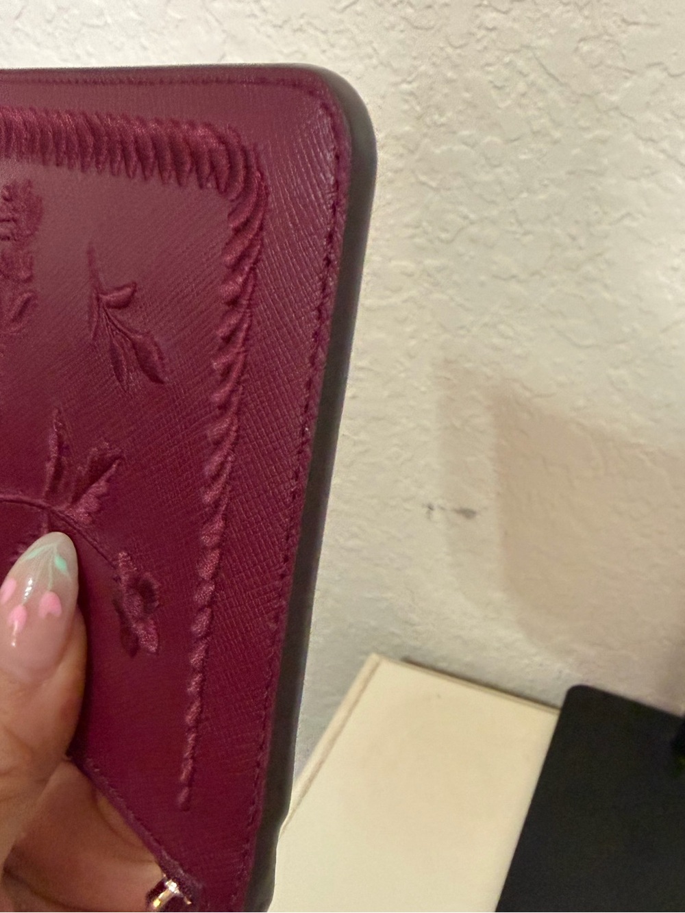 kate spade Embossed Floral Zip Wristlet - Picture 5 of 6